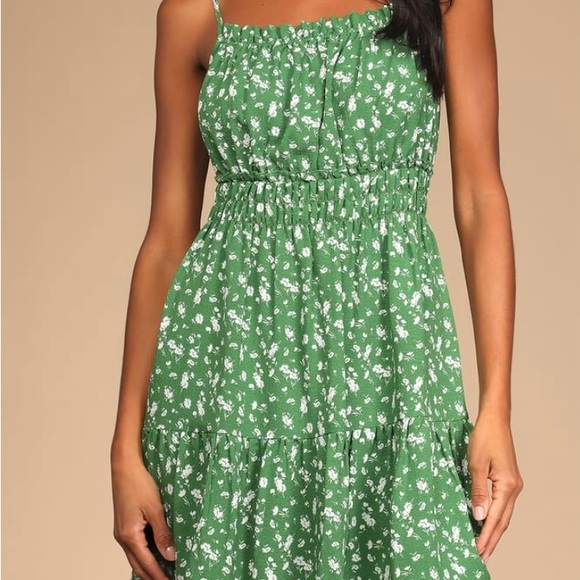 Lulus Ruffled Tiered Mini Dress - Picture 2 of 4